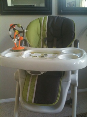 Highchair in the living room